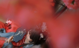 云想衣裳花想容，春风拂槛露华浓