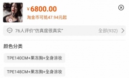 最高性价比的全硅胶娃娃