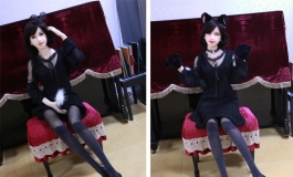 #第三届摄影大赛#【实体娃娃】恶魔系女生之黑诊所风云