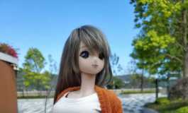 #第三届摄影大赛#【次元人偶】繼續外出中～！今天風有點大～！
