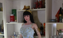 幽兰.浅蓝鱼尾裙