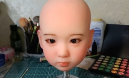 等身手办的头雕改妆过程
