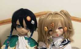 原神同人cos 温迪x芭芭拉（番石榴头雕）
