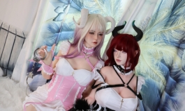 【首届咕咕参赛篇】魅魔女仆双子涩涩百合日常